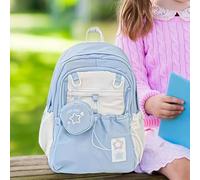 Backpack per laptop femminile - Multi tasche, borsa per coregne | BASSAGGIO DELLA quotidiano Ergonomico, borsa casual studentessa per bambini adolescenti Famiglia per giovani leggeri Ufficio per la sc