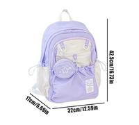 Backpack Purse - Large School Backpack | Rucksack Book Pack | Girls Travel Backpacks | Ladies Backpacks Waterproof | Stylish Schoolbag Daily Bookbag for Teen Youth Adult Family Kids Students Casual