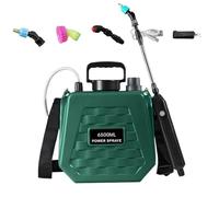 Backpack Sprayer, Lawn Garden Dispenser, Rechargeable Watering Tool, 33.5 Inches with Adjustable Nozzle and Comfortable Straps, Ideal for Plant Care in Farms Yards Agriculture Outdoor Maintenance