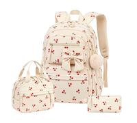 Backpack With Lunch Box Breathable Lunch Bx Pencil Box Case With C Bokbag | Kids Cartoon Backpack for Girls Boys Preschool Elementary Back-to-School Travel Students Daily Camping Sports
