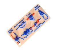 Backpacking Rescue, Fishing Knots Pocket Guide, Knot Game, Expert-Verified Nodi, Materiali duraturi, Colorato per l'allenamento, Apprendimento, Pesca