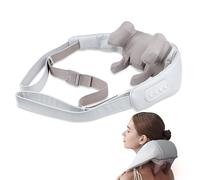 BackPlus Massaggiatore cervicale senza fili Platinum - Massaggio shiatsu profondo dei tessuti con calore - sollievo dallo stress per impastare profondamente il mal di schiena