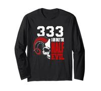 Backprint 333 Io Sono Solo Il Mezzo Diavolo Maglia a Manica