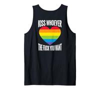 Backprint bacia Chi Vuoi LGBTQI Regenbogen Canotta