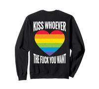 Backprint bacia Chi Vuoi LGBTQI Regenbogen Felpa