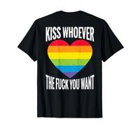 Backprint bacia Chi Vuoi LGBTQI Regenbogen Maglietta