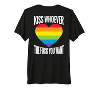 Backprint bacia Chi Vuoi LGBTQI Regenbogen Maglietta Premium