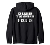 Backprint compro Un i e Vorrei Risolvere f_CK d_ch Felpa con Cappuccio