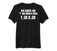 Backprint compro Un i e Vorrei Risolvere f_CK d_ch Maglietta Premium