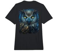 Backprint Gufo Mistico Gufo e Gufo Custode della Foresta Comfort Colors Adult Heavyweight T-Shirt