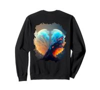 Backprint Il Globo di Neve nello Spazio Esterno è Il Simbolo Felpa