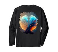 Backprint Il Globo di Neve nello Spazio Esterno è Il Simbolo Maglia a Manica