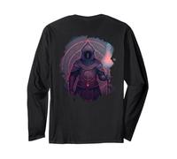 Backprint Il Mago della Fantasia con la Bacchetta Magica Maglia a Manica