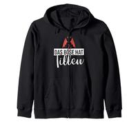 Backprint il male ha le tette tette seni bosom divertente Felpa con Cappuccio