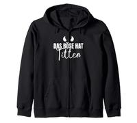 Backprint il male ha le tette tette seni bosom divertente Felpa con Cappuccio