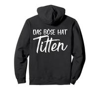 Backprint Il Male ha Le Tette Tette Seni Bosom Divertente Felpa con Cappuccio
