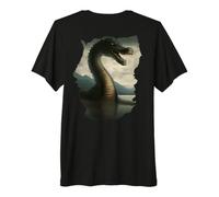 Backprint Il misterioso Mostro di Loch Ness Maglietta Premium