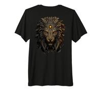 Backprint Il re Leone della Fantasia Maglietta Premium