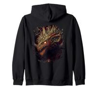 Backprint Il sovrano Oscuro Felpa con Cappuccio
