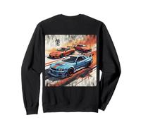 Backprint JDM Legends Race Drift Cars Giappone Mercato Interno Felpa