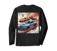 Backprint JDM Legends Race Drift Cars Giappone Mercato Interno Maglia a Manica