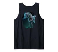 Backprint La mistica Zebra Colorata Una Leggenda Selvaggio Canotta