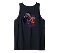 Backprint La mistica Zebra Colorata Una Leggenda Selvaggio Canotta