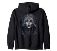Backprint La Strega Oscura e la Sua magia Felpa con Cappuccio