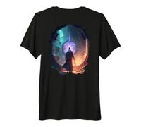 Backprint L'avventura del Mago e Il portale Mistico Maglietta Premium