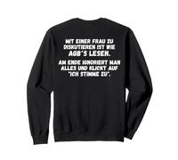 Backprint Litigare con Una Donna è Come Leggere T&C Felpa