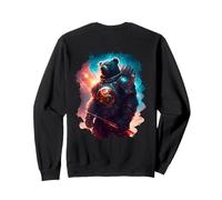 Backprint L'orso epico Come guardiano e protettore del Mondo Felpa