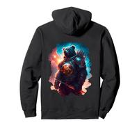 Backprint L'orso epico Come guardiano e protettore del Mondo Felpa con Cappuccio