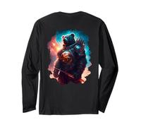 Backprint L'orso epico Come guardiano e protettore del Mondo Maglia a Manica