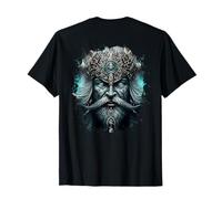 Backprint L'oscuro Mistico Vichingo con l'armatura Maglietta