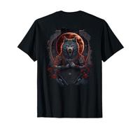 Backprint Lupo epico Il Potere e la Bellezza Maglietta