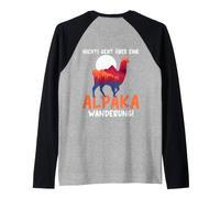 Backprint Niente è Meglio di un'escursione con Gli Alpaca Maglia con Maniche Raglan