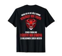 Backprint Quando vado all'inferno Diavolo e Satana Maglietta