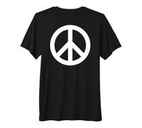 Backprint Simbolo di Pace e Segno di Pace Segno di Pace Maglietta Premium