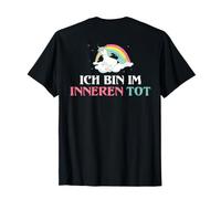 Backprint Sono Morto Dentro l'unicorno Maglietta