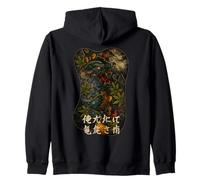 Backprint - Spirito Mitico del Drago - Arte del Tatuaggio As Felpa con Cappuccio