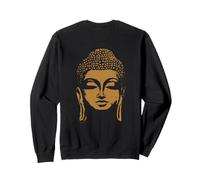 Backprint Testa di Buddha Siddhartha Gautama Felpa