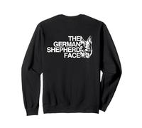 Backprint The German Shepherd Face - Cane Pastore Tedesco Felpa