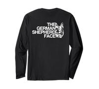 Backprint The German Shepherd Face - Cane Pastore Tedesco Maglia a Manica