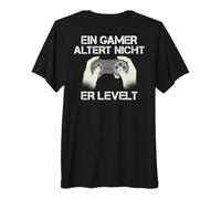 Backprint Un Gamer Non invecchia, ma levelt Maglietta Premium