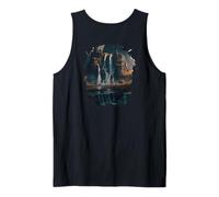 Backprint Una maestosa Cascata in Mezzo alla Natura Canotta