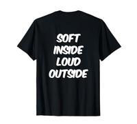 Backprinted Testo Debole Persone Divertente Morbido Dentro Forte Fuori Maglietta