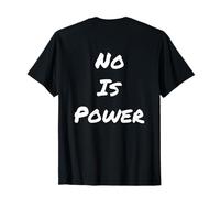 Backprinted Testo Funny People Funny Learn To Say No Quotes Maglietta