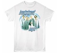 Backstreet Boys Bsb Globe T-Shirt Manica Corta Girocollo Uomo Bianca