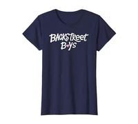 Backstreet Boys BSB Logo with Heart Maglietta, Donna, Navy, S