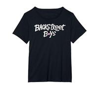 Backstreet Boys BSB Logo with Heart Maglietta, Donna Plus-Size, Nero, 1X